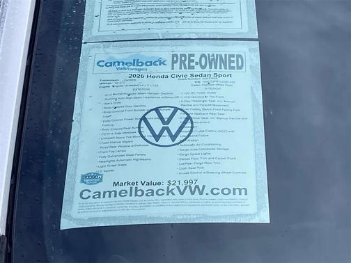 2020 Honda Civic Sport