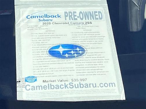 2020 Chevrolet Camaro 2SS