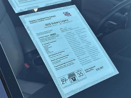 2025 Subaru Legacy Limited