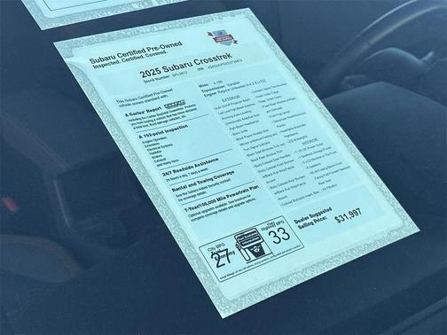 2025 Subaru Crosstrek Sport