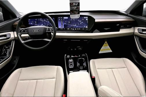 Glacier White m 2027 Audi Q6 e-tron Premium