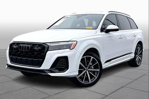Glacier White Metallic 2025 Audi Q7 45 Premium Plus