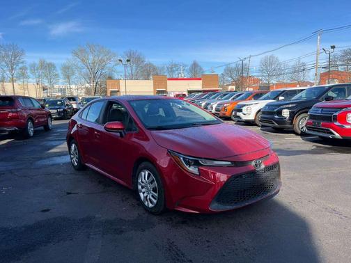 Barcelona Red Metallic 2021 Toyota Corolla LE