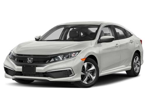 Platinum White Pearl 2019 Honda Civic LX