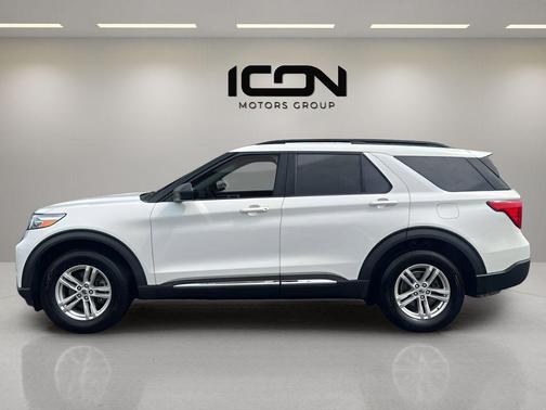 Star White Metallic Tri-Coat 2020 Ford Explorer XLT