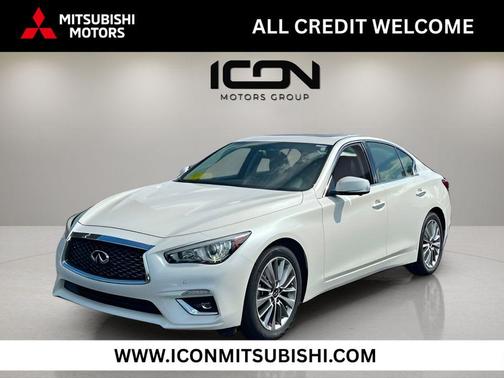 Majestic White 2023 INFINITI Q50 3.0t LUXE