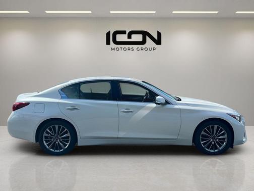 Majestic White 2023 INFINITI Q50 3.0t LUXE