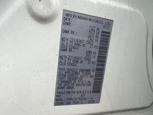 2017 Nissan Rogue SV