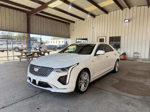 Pearl White 2020 Cadillac CT4 Premium Luxury