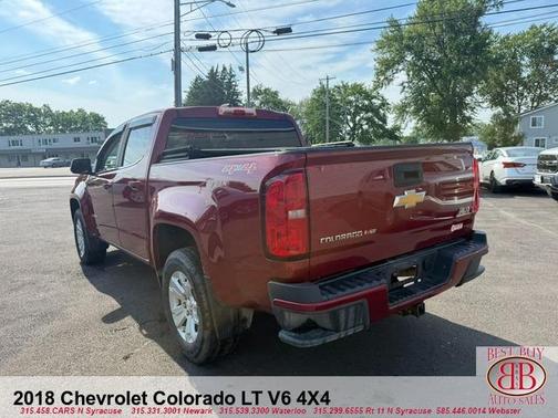 Red 2018 Chevrolet Colorado LT