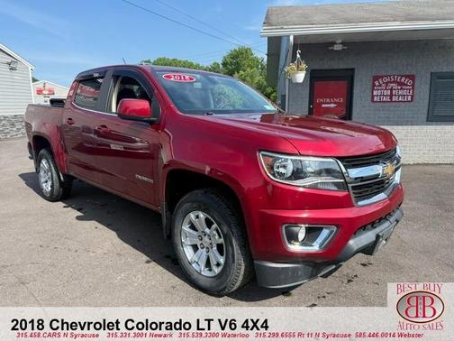 Red 2018 Chevrolet Colorado LT