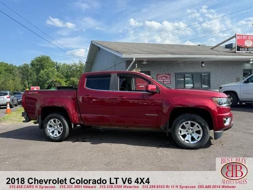 Red 2018 Chevrolet Colorado LT