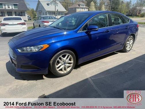 Blue 2014 Ford Fusion SE