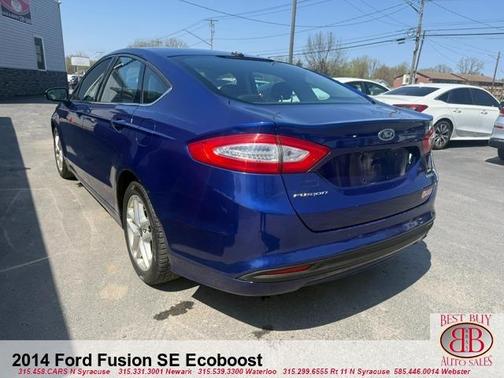 Blue 2014 Ford Fusion SE