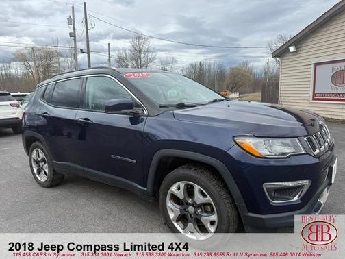 Blue 2018 Jeep Compass Limited