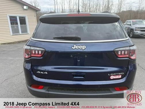 Blue 2018 Jeep Compass Limited
