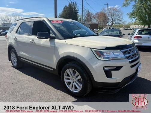 Beige 2018 Ford Explorer XLT