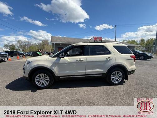 Beige 2018 Ford Explorer XLT