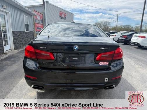 Black 2019 BMW 540 i xDrive