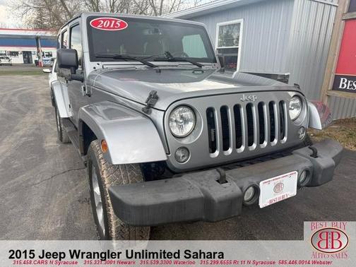 Gray 2015 Jeep Wrangler Unlimited Sahara
