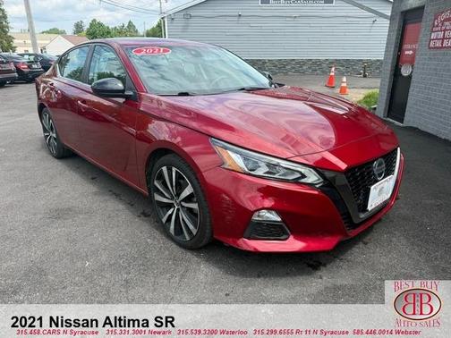 Red 2021 Nissan Altima 2.5 SR