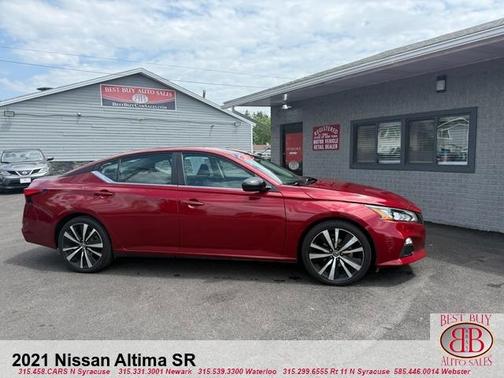 Red 2021 Nissan Altima 2.5 SR