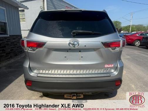 Gray 2016 Toyota Highlander XLE