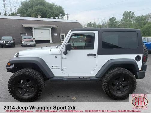 White 2014 Jeep Wrangler Sport