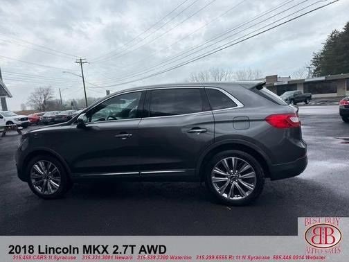 Gray 2018 Lincoln MKX Reserve