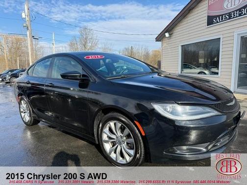 Black 2015 Chrysler 200 S