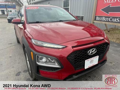 Red 2021 Hyundai KONA SE