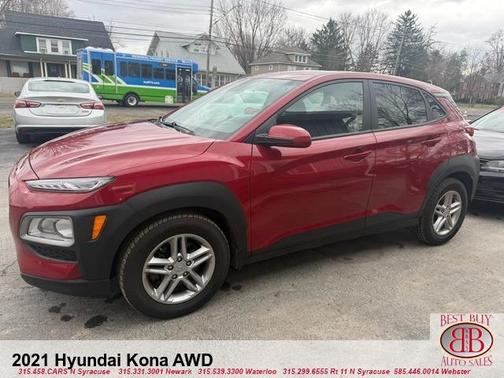 Red 2021 Hyundai KONA SE