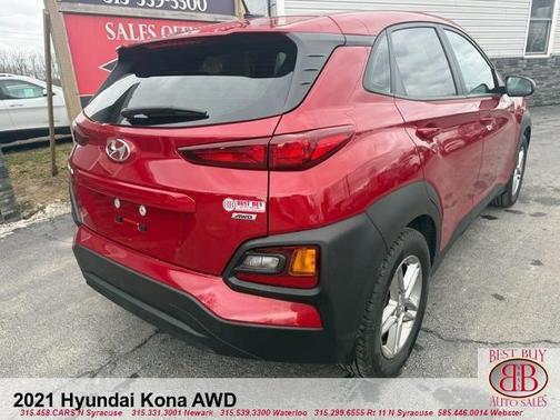 Red 2021 Hyundai KONA SE