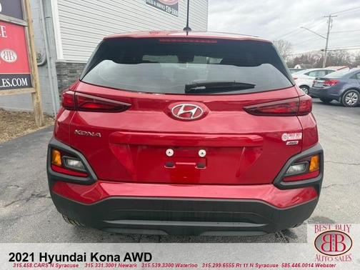 Red 2021 Hyundai KONA SE