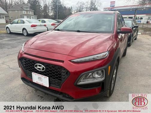 Red 2021 Hyundai KONA SE