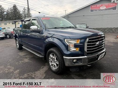 Blue 2015 Ford F-150 XLT