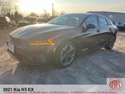 Black 2021 Kia K5 EX
