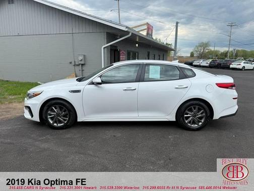 White 2019 Kia Optima FE