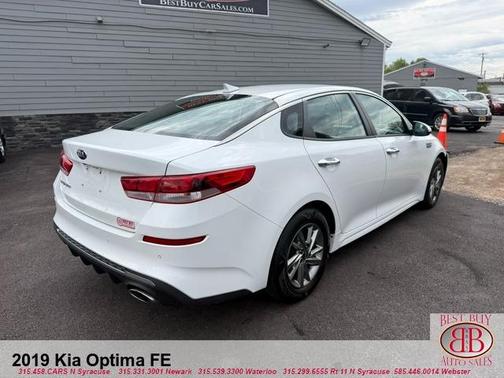 White 2019 Kia Optima FE