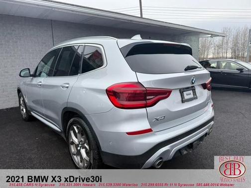 Gray 2021 BMW X3 xDrive30i