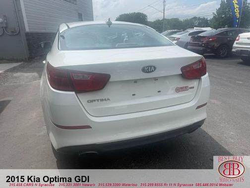 White 2015 Kia Optima LX