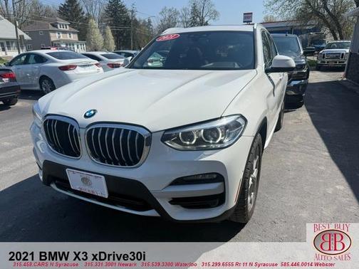 White 2021 BMW X3 xDrive30i
