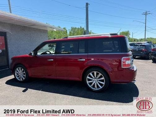 Maroon 2019 Ford Flex Limited