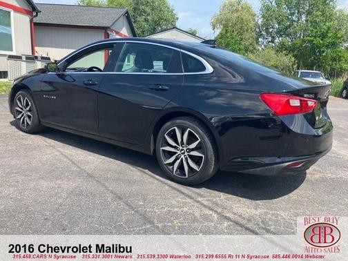 Black 2016 Chevrolet Malibu 1LT