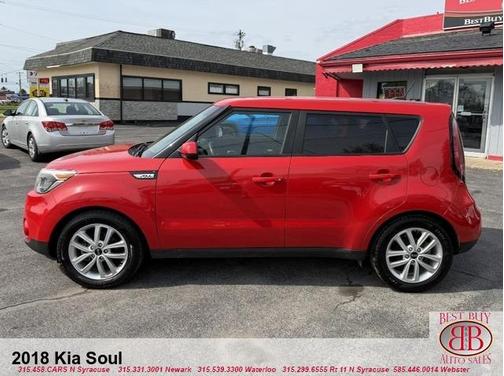 Red 2018 Kia Soul +