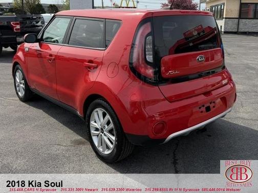 Red 2018 Kia Soul +