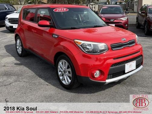 Red 2018 Kia Soul +