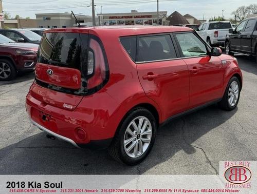 Red 2018 Kia Soul +