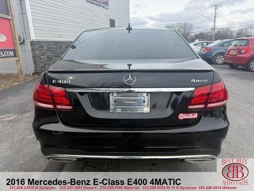 Black 2016 Mercedes-Benz E-Class E 400 4MATIC