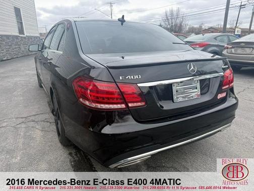 Black 2016 Mercedes-Benz E-Class E 400 4MATIC
